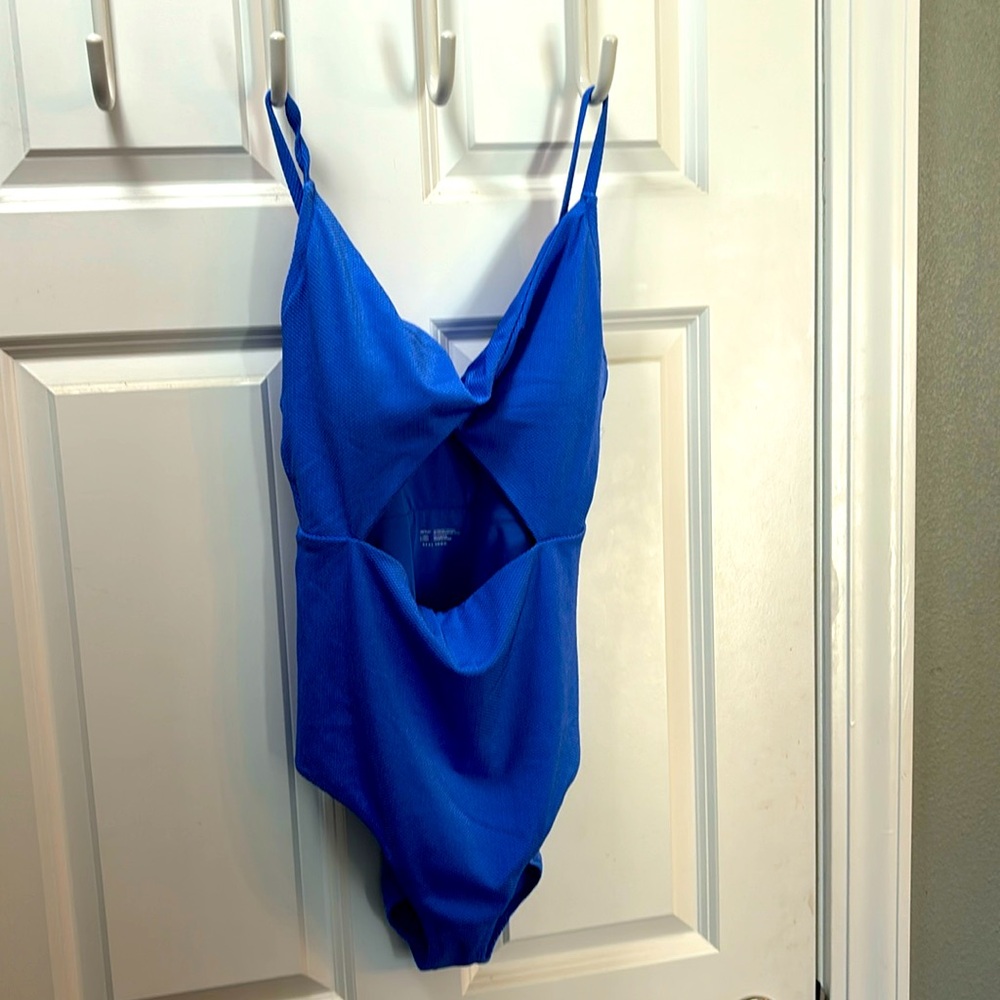 Aerie blue bathing suit size large long